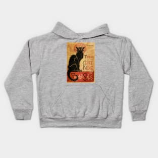 Du Chat Noir - The Black Cat (Distressed) Kids Hoodie